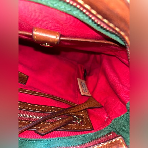 Dooney & Bourke Brown Leather Florentine Satchel Bag Purse - Picture 5 of 16